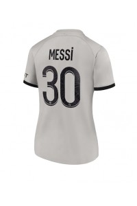 Paris Saint-Germain Lionel Messi #30 Voetbaltruitje Uit tenue Dames 2022-23 Korte Mouw
